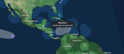 La tormenta se está formando en centroamérica