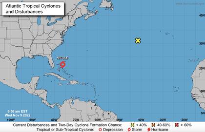 La tormenta tropical Nicole se dirige a las islas Ábaco en Bahamas