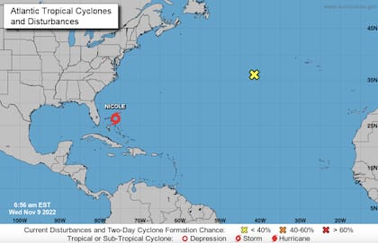 La tormenta tropical Nicole se dirige a las islas Ábaco en Bahamas