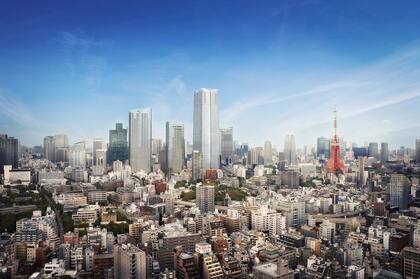 La torre "A District" diseñado por "Pelli Clarke & Partners" es la más alta de Tokio