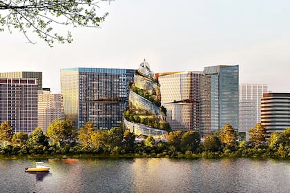 La torre de 106 metros se emplazará contra el horizonte cercano del Distrito de Columbia, donde los rascacielos están prohibidos.