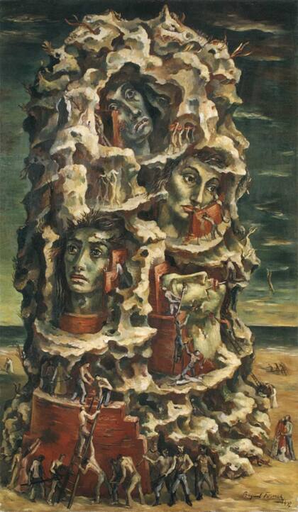 "La torre de Babel", obra de Raquel Forner (1947)