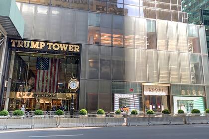 La torre Trump, sobre la Quinta Avenida. 