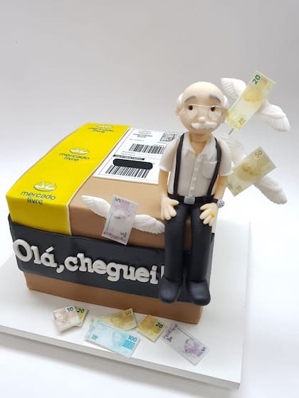 La torta con una figura muy parecida a la del abuelo sorprendió a los internautas