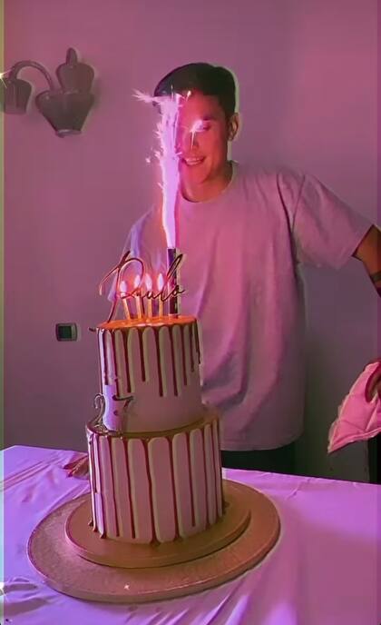 La torta de cumpleaños de Paulo Dybala Crédito: Instagram