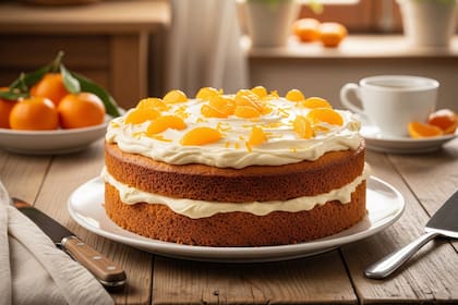 La torta de mandarina es una opción rápida y fácil de hacer para sobrellevar la tarde de invierno
