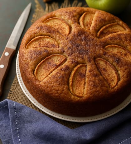 La torta de manzana es un clásico que podés reversionar al reemplazar harina de trigo por la de almendras