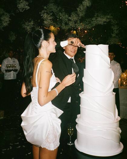 La torta del casamiento de Paulo Dybala y Oriana Sabatini. Foto/Instagram: @orianasabatini