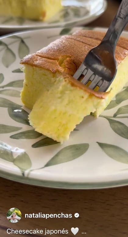 "La torta nube que enamora", dice Natalia de esta cheesecake japonesa