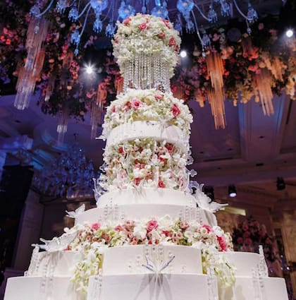 La torta nupcial, su mayor y más cara creación (Foto: @renat_agzamov)