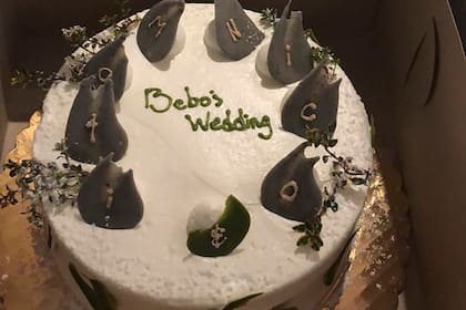 La torta que les enviaron sus amigos por correo, un detalle especial