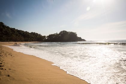 La tranquila playa de San Pancho o San Francisco, uno de los pueblos de pescadores reorientado al turismo.