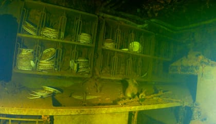 La trascocina del USS Saratoga