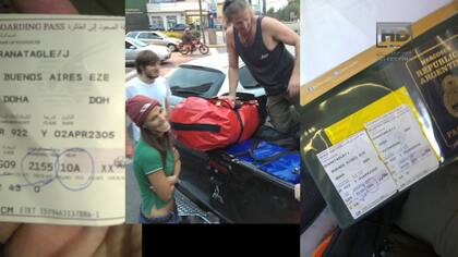 La travesía de 2012 de Arana se difundió por Telefé en un especial