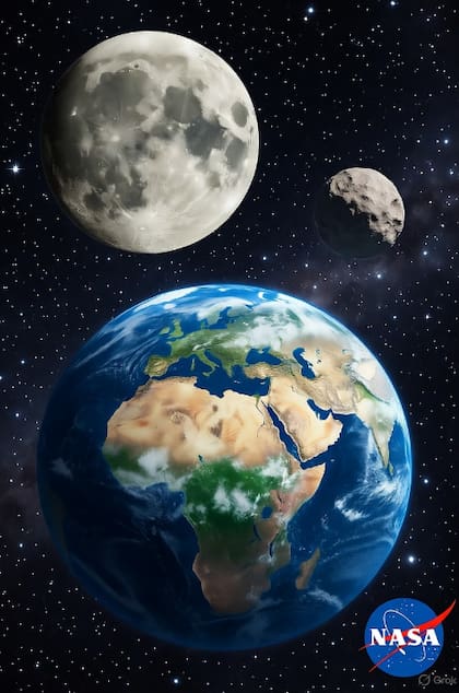 La trayectoria del asteroide llamó la atención de los científicos (Foto: Grok)