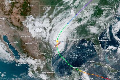 La trayectoria del huracán Beryl, que tocó tierra en Texas