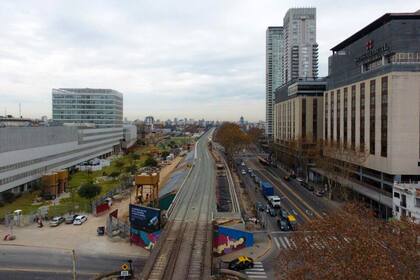 La traza elevada del San Martín tiene cinco kilómetros entre la Cabred, en la provincia de Buenos Aires, y Retiro
