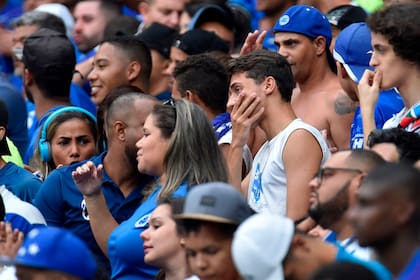 La tristeza de los miles de hinchas del Cruzeiro