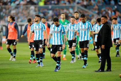 La tristeza de Racing en el final