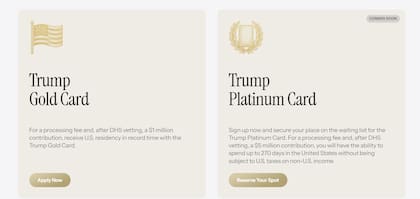 La Trump Platinum Card es una categoría superior a la Tarjeta Trump Gold