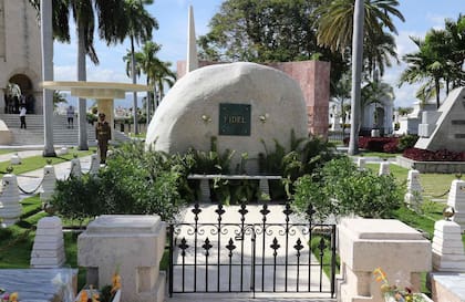 La tumba de Fidel Castro, en el cementerio Santa Ifigenia de Santiago de Cuba.