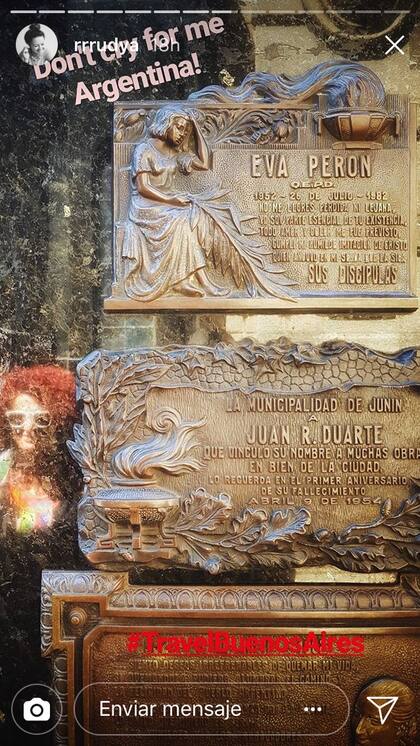 La tumba de la familia Duarte, en Recoleta