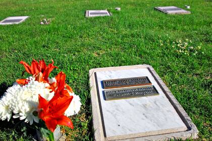 La tumba de Nora Dalmasso en el Cementerio Parque