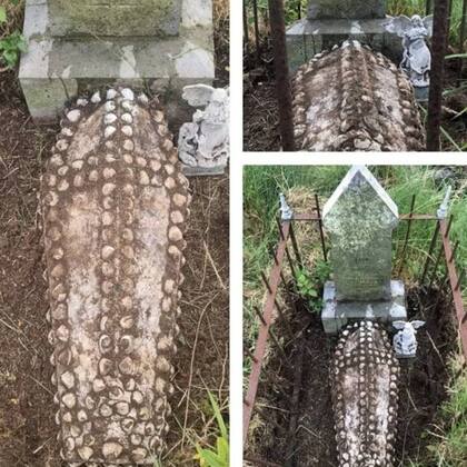 La tumba que descubrieron las ovejas corresponde a Marie Kate Russel, una niña de dos años, fallecida en 1872