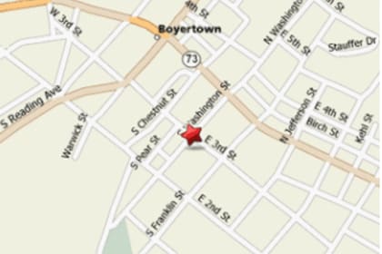 La ubicación de Boyertown, Pensilvania