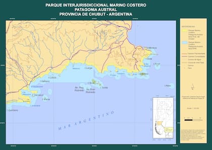 La ubicación del Parque Nacional donde se encontraron los naufragios