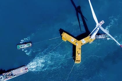 La ubicación no solo maximiza la eficiencia energética de la turbina, sino que también minimiza el impacto en los ecosistemas marinos locales. Créditos: Mingyang