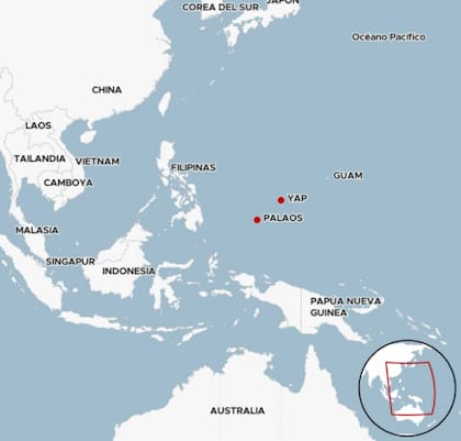 La ubicación remota de las islas (Foto: BBC)