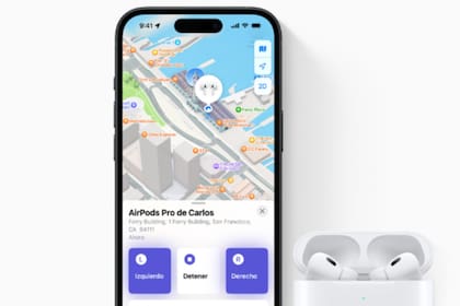 La ubicación se actualiza automáticamente, mostrando la última actualización registrada. Foto: Apple.
