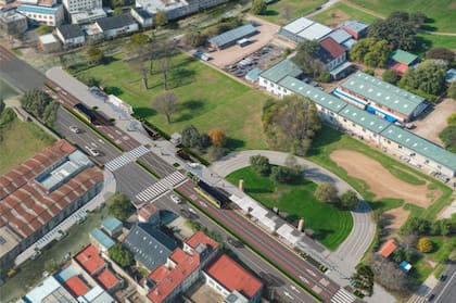 La ubicaciones de los nuevos paradores del Trambus