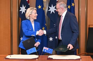 La UE y Australia firman un pacto comercial y anuncian una nueva alianza de defensa