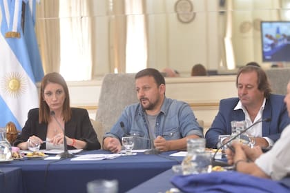 La úiltima reunión de la Comisión de Asuntos Constitucionales y Acuerdos del Senado, presidida por el camporista Emmanuel González Santalla