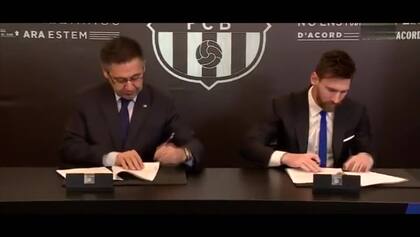 La última actualización del contrato de Messi con el Fútbol Club Barcelona se dio en 2019, cuando al club lo presidía Bartomeu. Terminaron enfrentados.
