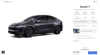 La última apuesta de Elon Musk para revertir la caída en sus ventas. Foto: Captura de pantalla.