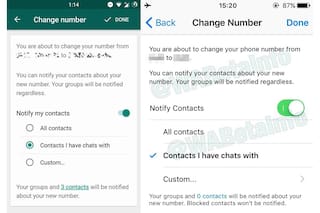 WhatsApp avisará a tus contactos cuando cambies de número