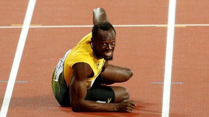 La última carrera de Bolt terminó en lesión
