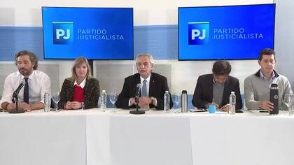 La última cumbre del PJ, el día después del renunciamiento de Alberto Fernández a ir por su reelección
