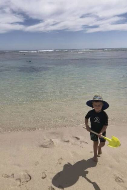 La última foto del hombre con su hijo fue tomada "sin querer"