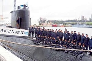 La última imagen de los tripulantes en el ARA San Juan