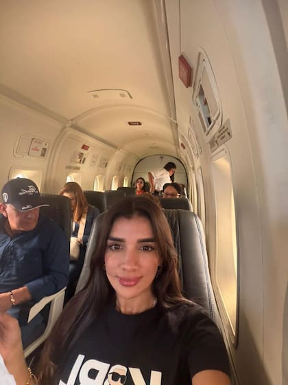 La última imagen registrada de los pasajeros antes del accidente, una selfie de la cosmetóloga ocareña Gineth Rincón, difundida por medios locales