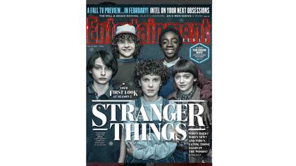 La última portada de revista de Brown junto a sus compañeros de Stranger Things