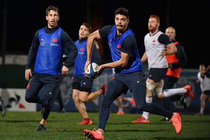 La última práctica de Francia, antes de su debut en el Seis Naciones