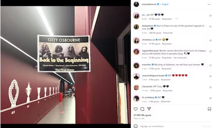 La última publicación de Ozzy en redes sociales (Captura: Instagram @ozzyosbourne)