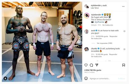 La última publicación de Zuckerberg en su perfil de Instagram, donde muestra cómo sigue entrenando en jiu jitsu brasileño