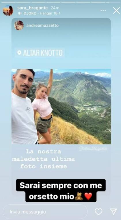 La última selfie de Andrea y Sara (Foto: Instagram)