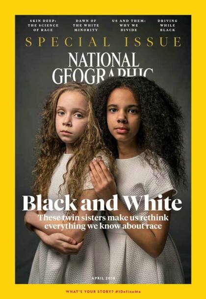 La última ta de National Geographic. El número está dedicado a la raza